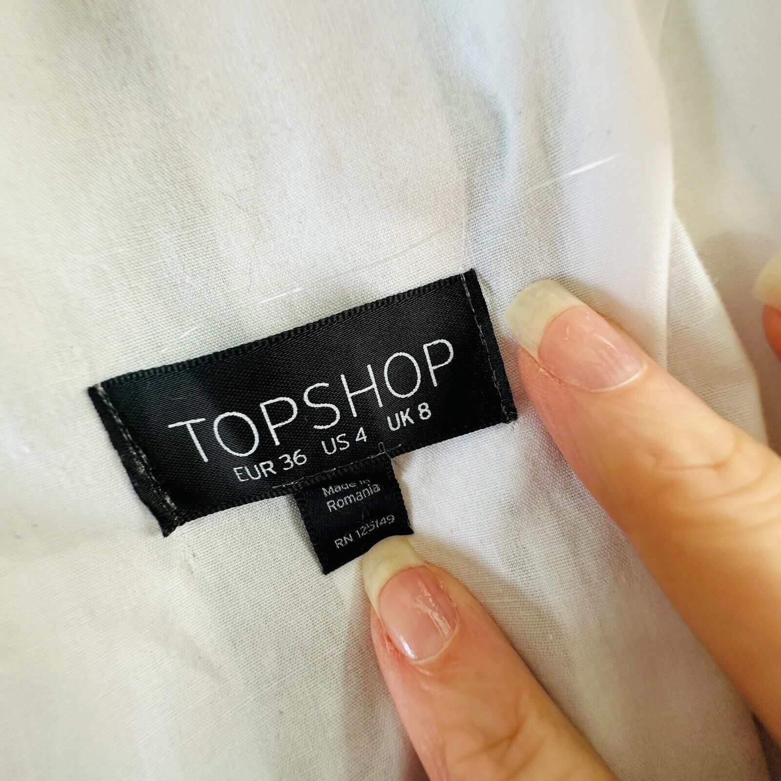 Topshop Topshop Navy White Stripe Waist Cutout VNeck Mini Dress 4 Size S / US 4 / IT 40 - 9 Thumbnail