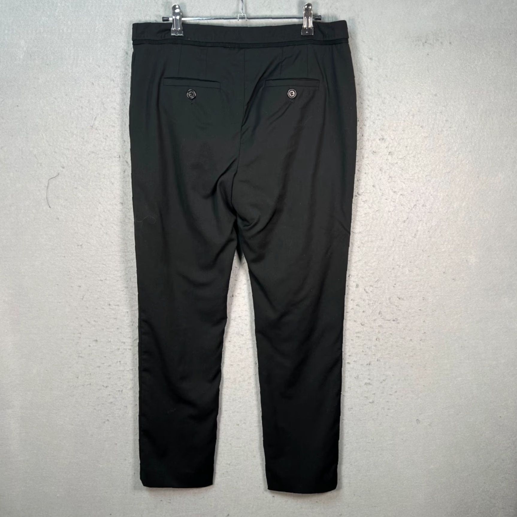 Boden Boden Womens Size 8L Black Slim Fit Trousers Cotton Blend Chino Pants Size 30" / US 8 / IT 44 - 2 Thumbnail
