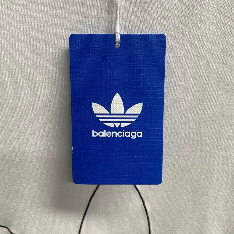 Balenciaga Balenciaga Adidas White Logo T-Shirt-2506 Size US M / EU 48-50 / 2 - 4 Thumbnail