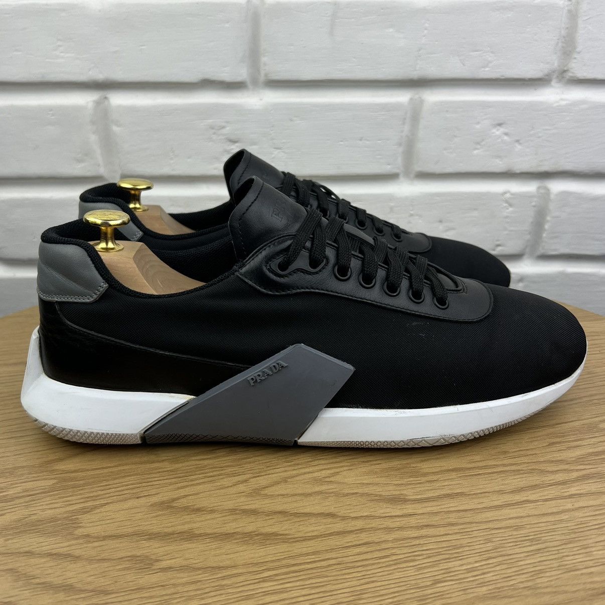 Prada PRADA Sneakers Nylon Shoes Tech Plum Side Logo Black Men’s Size US 11 / EU 44 - 3 Thumbnail