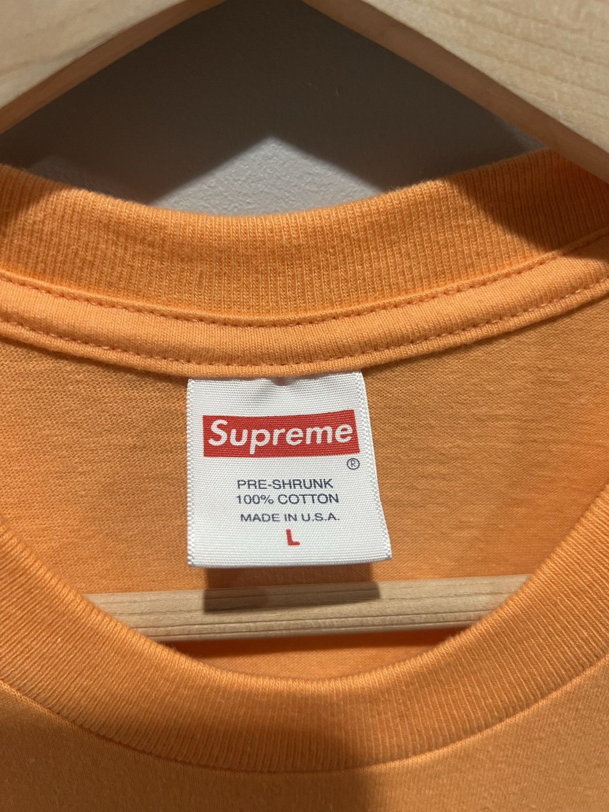 Supreme Supreme Face Tee Peach Size US L / EU 52-54 / 3 - 2 Thumbnail