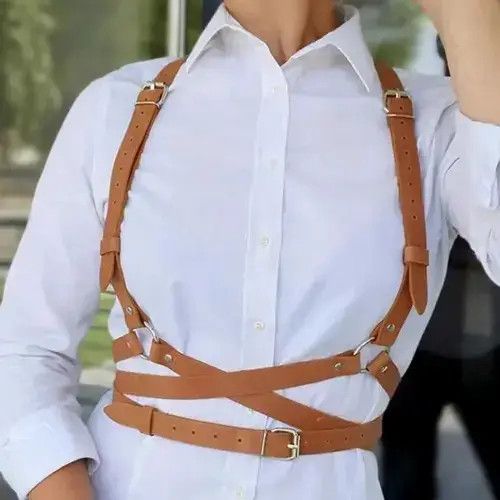Other Women's Harness Bra Lether Suspenders Size ONE SIZE - 2 Thumbnail