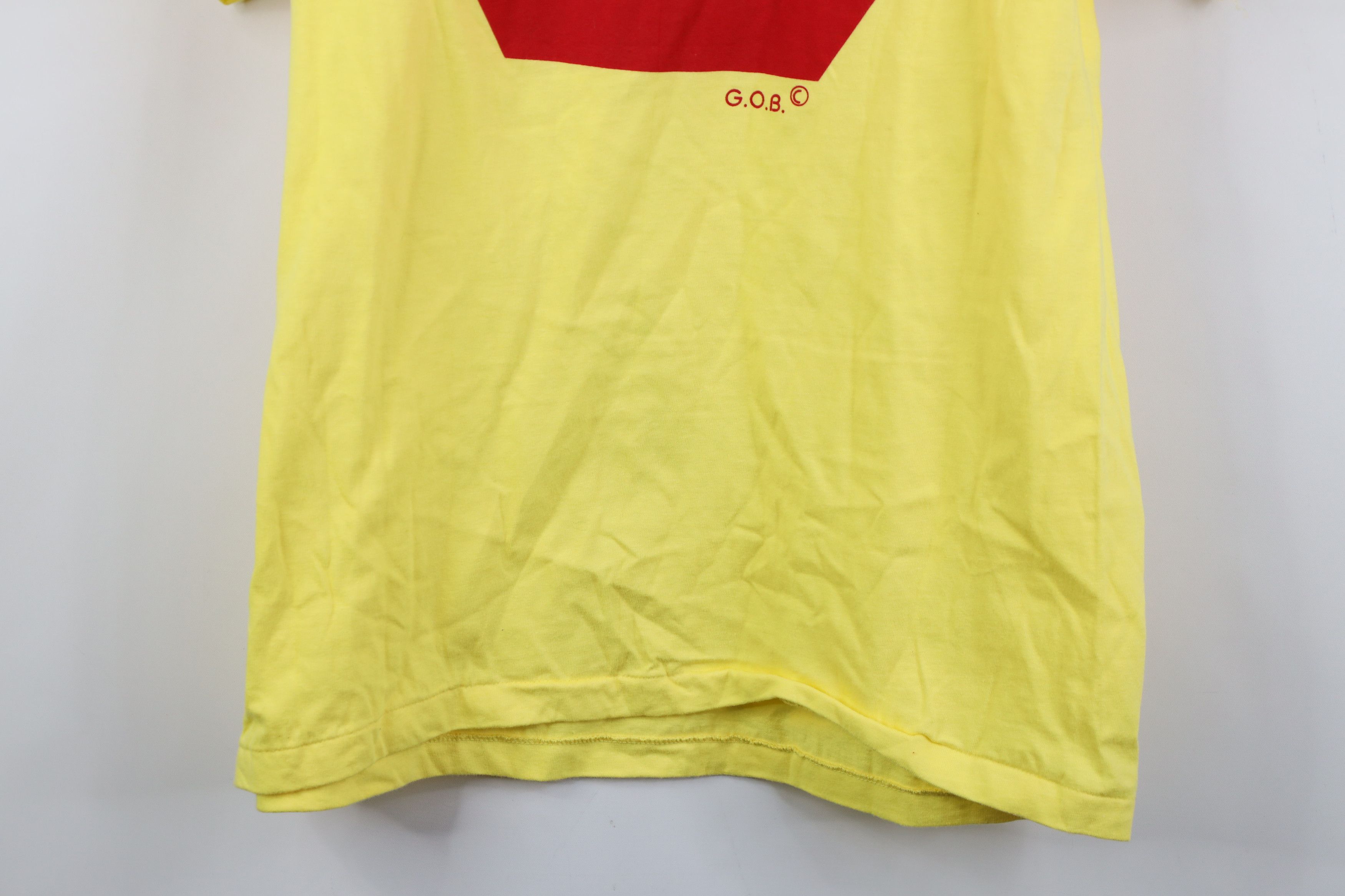 Vintage Vintage 80s 90s Streetwear Vehicle Sign T-Shirt Yellow USA Size US L / EU 52-54 / 3 - 14 Thumbnail