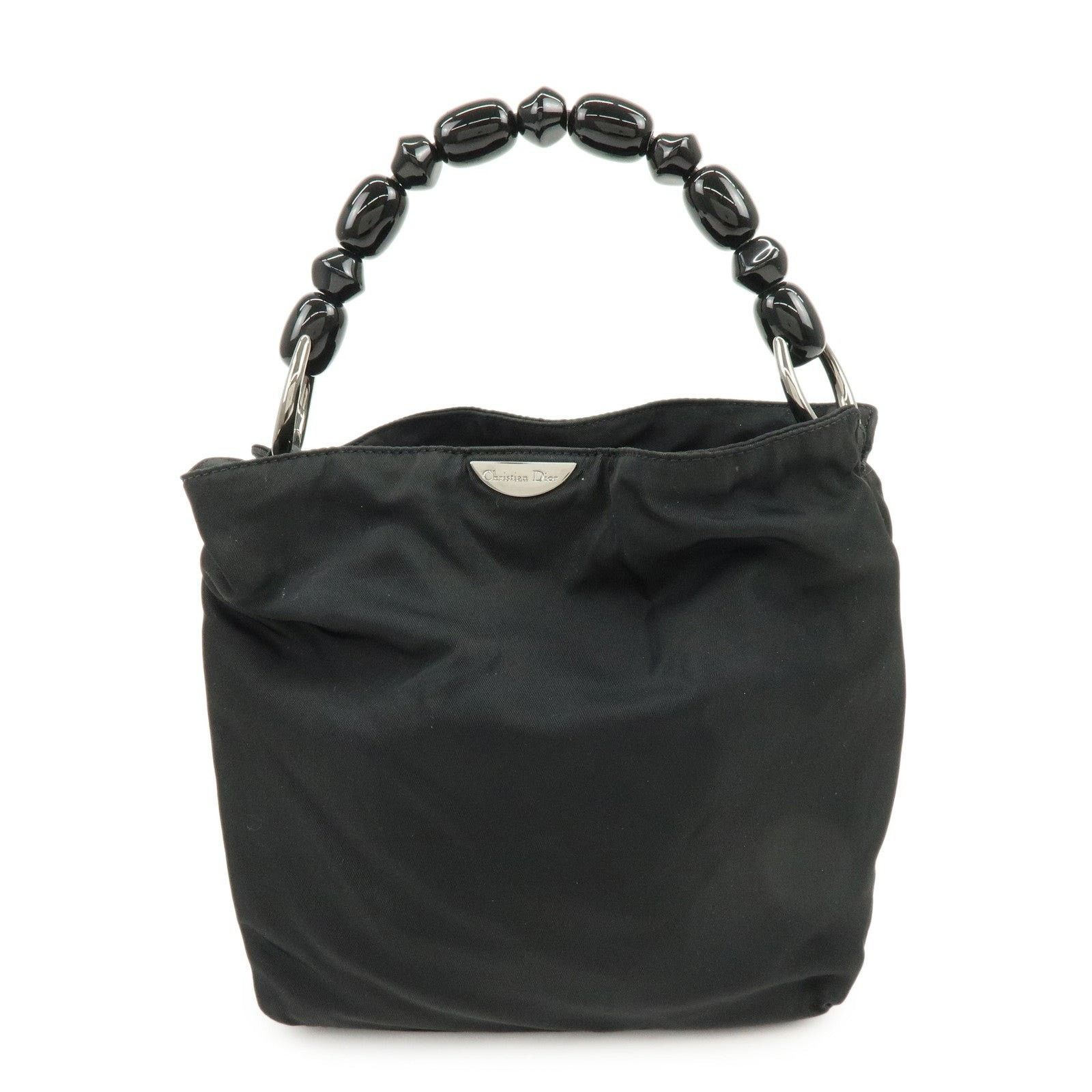 Christian Dior Monsieur Christian Dior Malice Nylon Top Handle Bag Black Size ONE SIZE - 1 Thumbnail