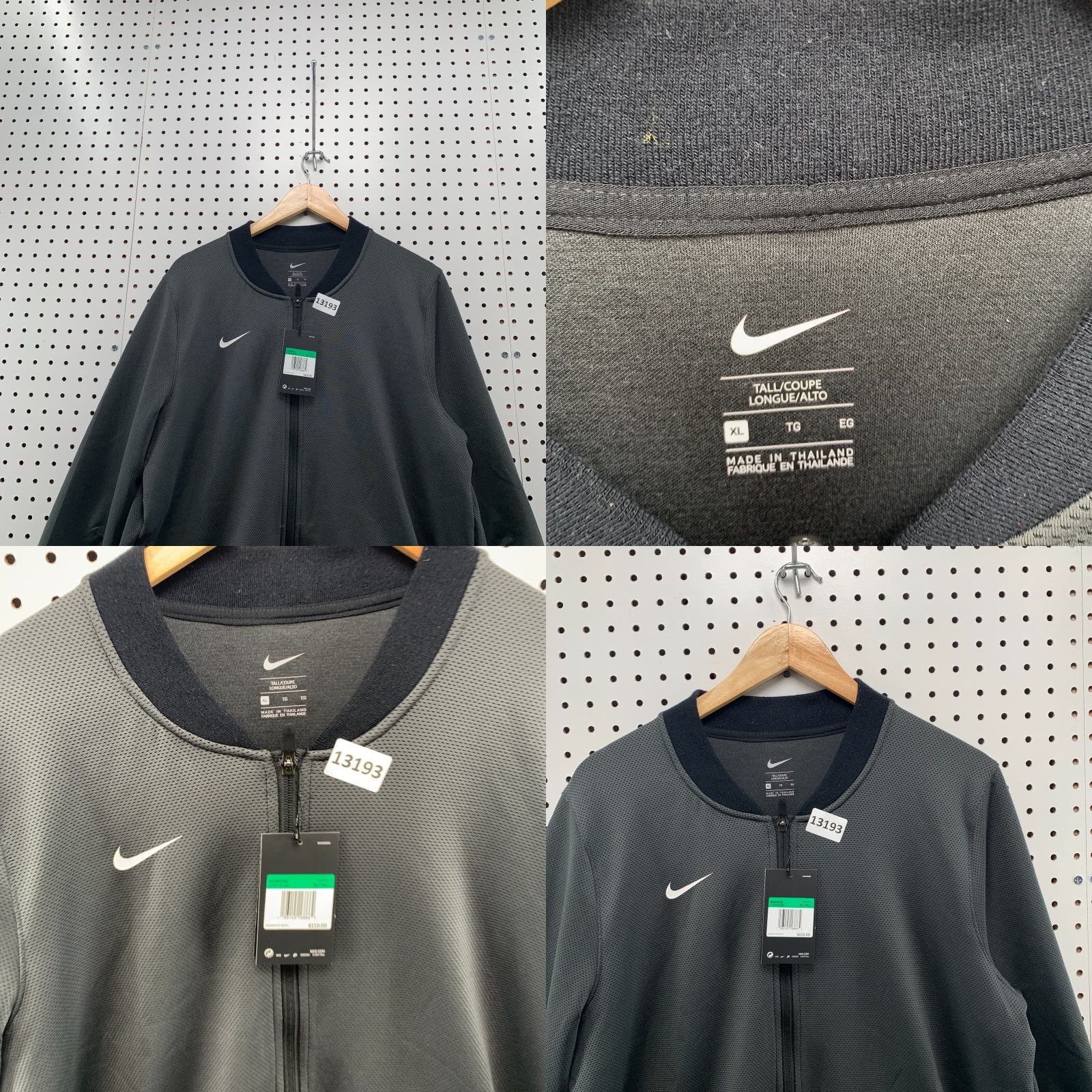 Nike VINTAGE Nike Dri Fit Active Jacket Womens Tall XL Gray NWT 110 Size XL / US 12-14 / IT 48-50 - 8 Thumbnail