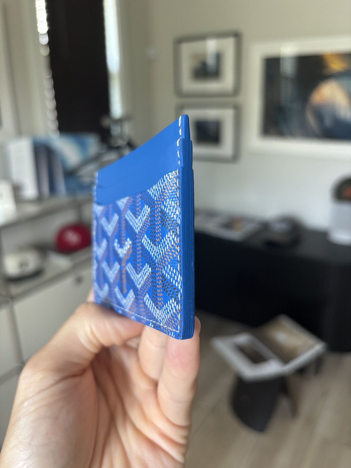 Goyard GOYARD | BLUE SULPICE CARDHOLDER WALLET Size ONE SIZE - 9 Thumbnail
