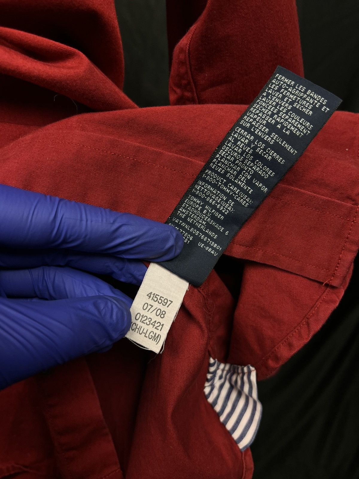 Tommy Hilfiger Tommy Hilfiger vintage red heavy shirt Size US L / EU 52-54 / 3 - 7 Thumbnail