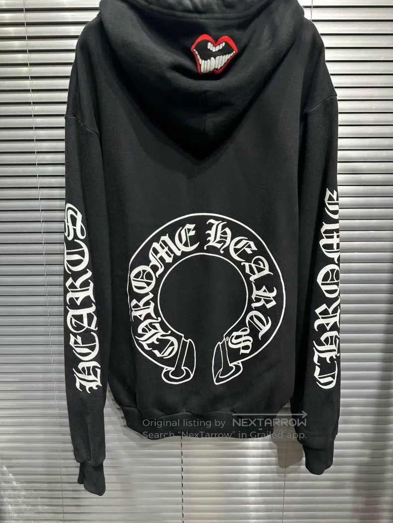 Chrome Hearts CHROME HEARTS Size M Black drawstring hoodie Size US M / EU 48-50 / 2 - 3 Thumbnail
