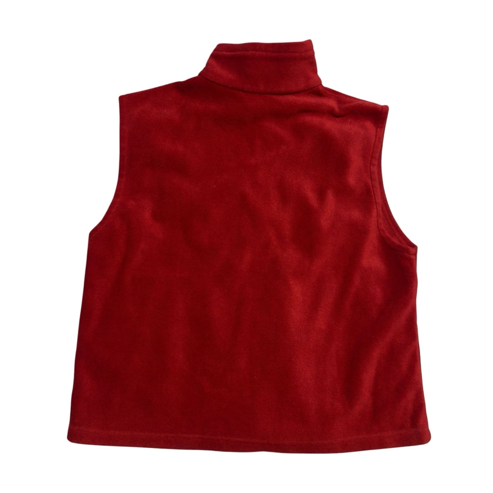 Vintage VINTAGE Columbia Fleece Full Zip Up Sleeveless Vest Sweatshirt Burgundy L Men Wool? Size US L / EU 52-54 / 3 - 2 Thumbnail