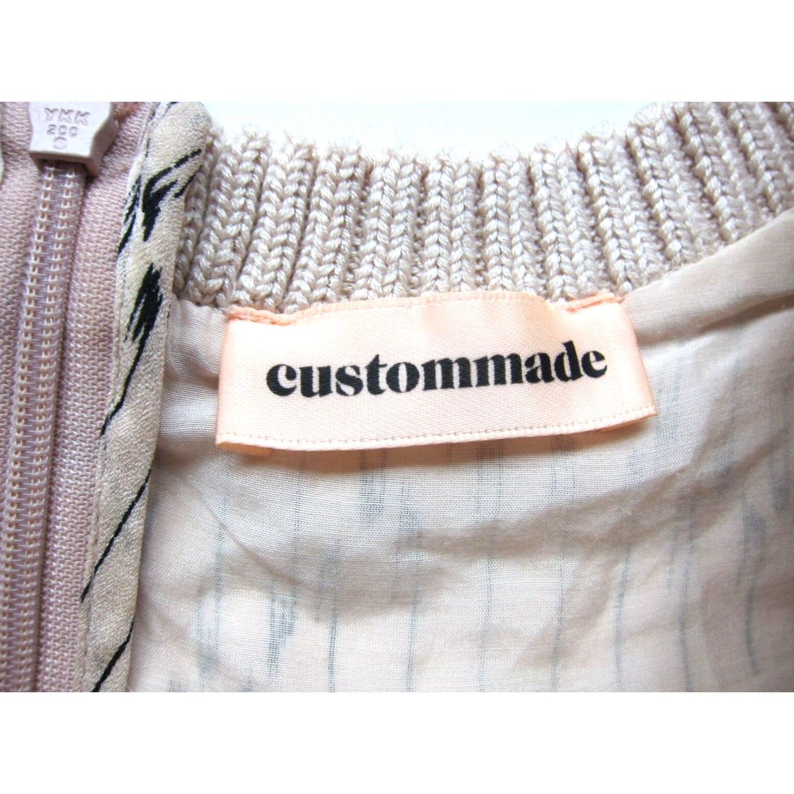 Pinko Custommade 100% Silk Pink Black Stripe Beaded Sleeveless Tank Dress Small EU 36 Size S / US 4 / IT 40 - 3 Thumbnail