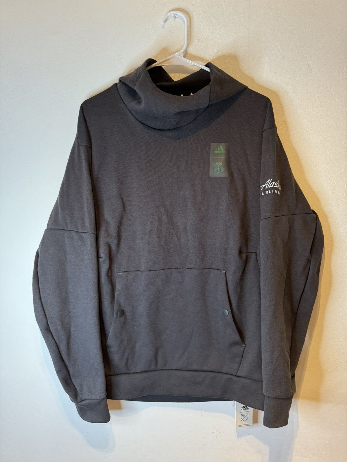 Adidas MLS Generation Adidas Cup Travel Hoodie Mens Sz M Black Snap Size US M / EU 48-50 / 2 - 1 Thumbnail