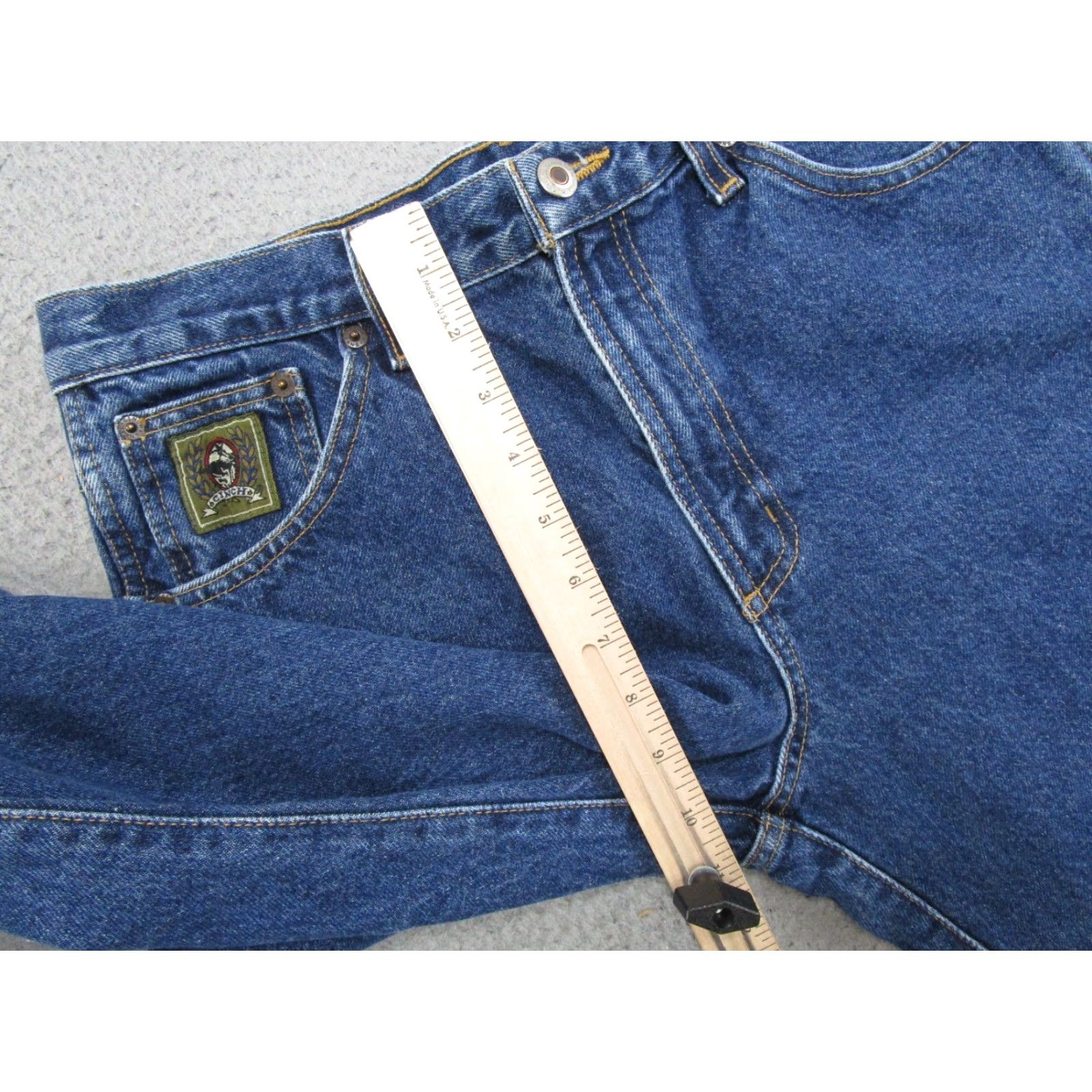 Denime Cinch Denim Jeans 31x32 Blue Regular Fit 5-Pocket Western Cowboy Workwear Mens Jeans Size US 31 - 7 Thumbnail