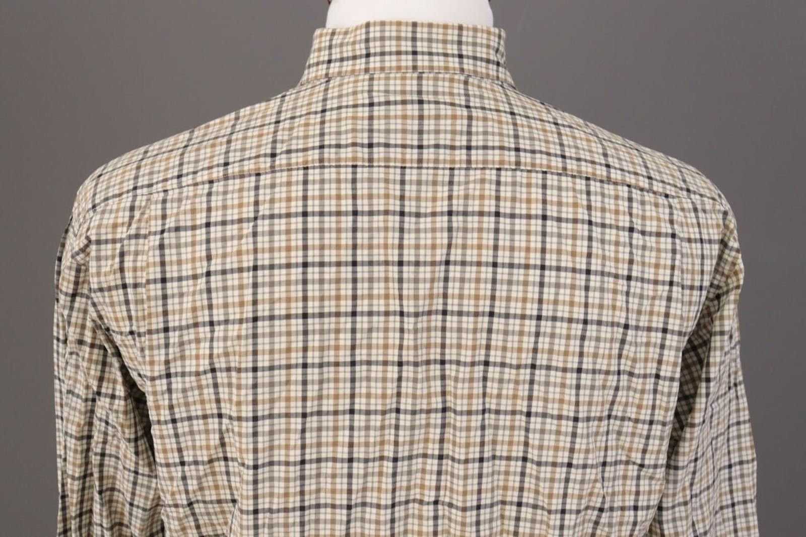 Designer Van Laack Royal Multicolor Check Button Down Shirt Size L Size US L / EU 52-54 / 3 - 10 Thumbnail