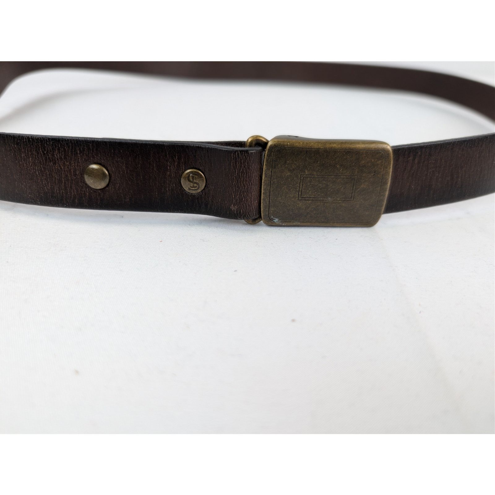 Todd Snyder o1rshd1 CC20 Size: 34 / Vintage Leather Belt in Dark Brown Size 34 - 2 Thumbnail