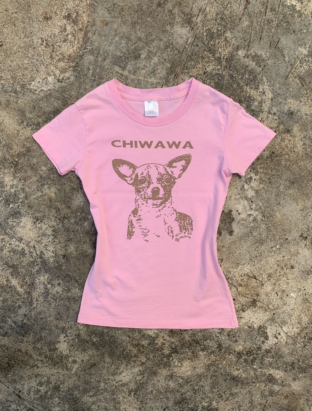 y2k Chiwawa USA Dog Lover Women’s Top Tee