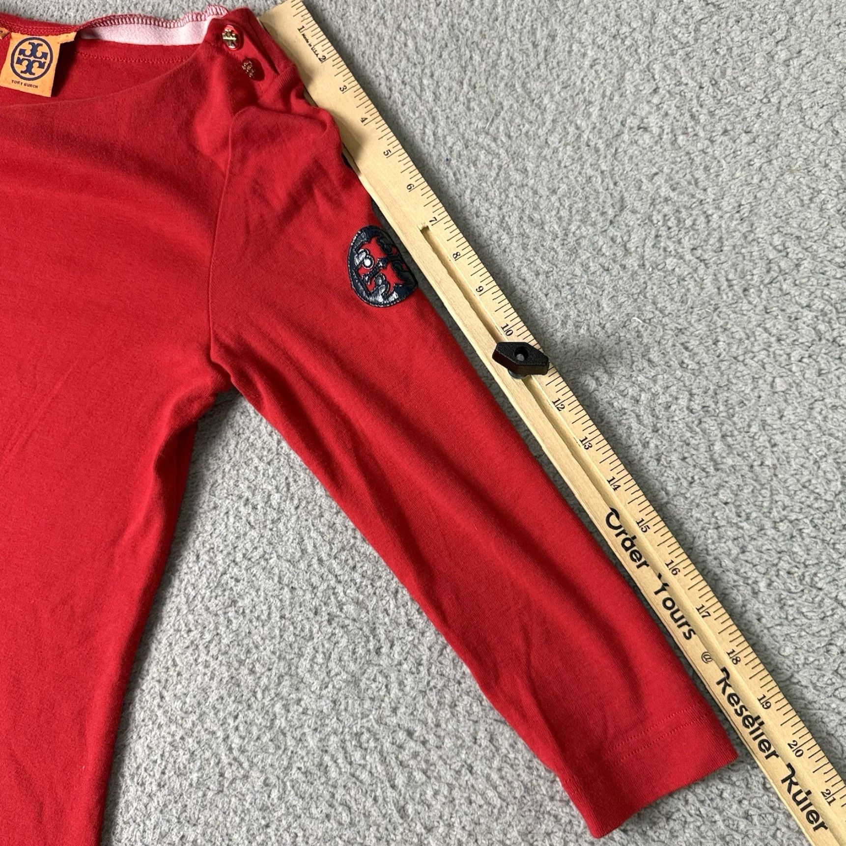 Tory Burch Tory Burch Skirt Womens Small Red Cotton Buttons Casual Dress High Fashion Rare Size 28" / US 6 / IT 42 - 7 Thumbnail
