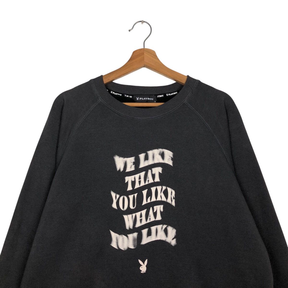 Other 📌Vintage Sweatshirt Playboy Big Logo Over Print Design Size US XL / EU 56 / 4 - 4 Thumbnail
