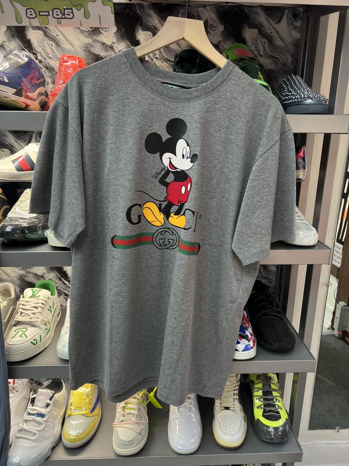 Gucci Gucci x Disney Mickey Mouse Gray Tee Size US M / EU 48-50 / 2 - 1 Thumbnail
