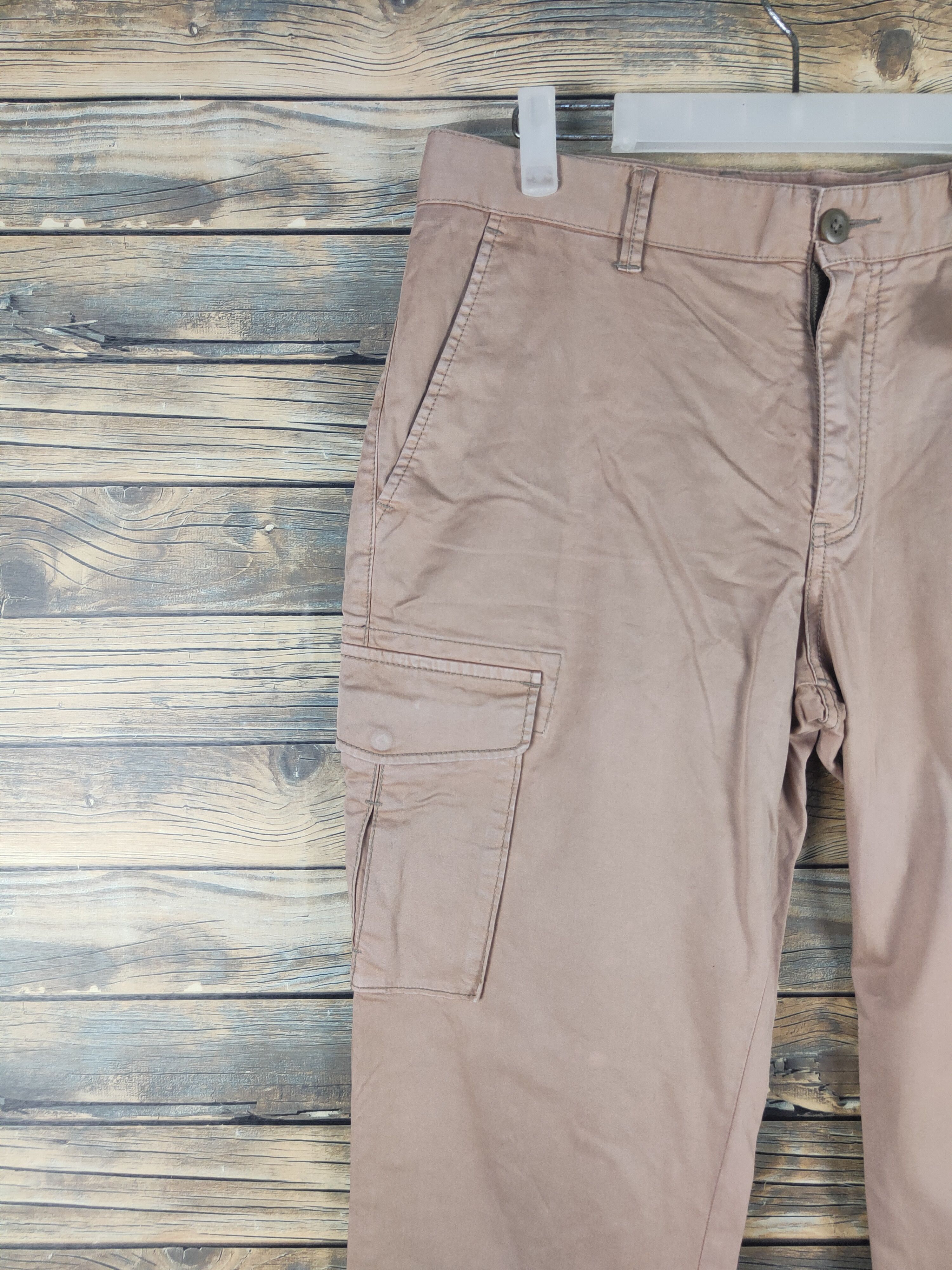 Japanese Brand DL Uniqlo Light Brown Multipocket Tactical Cargo Pants #1529 Size US 32 / EU 48 - 3 Thumbnail