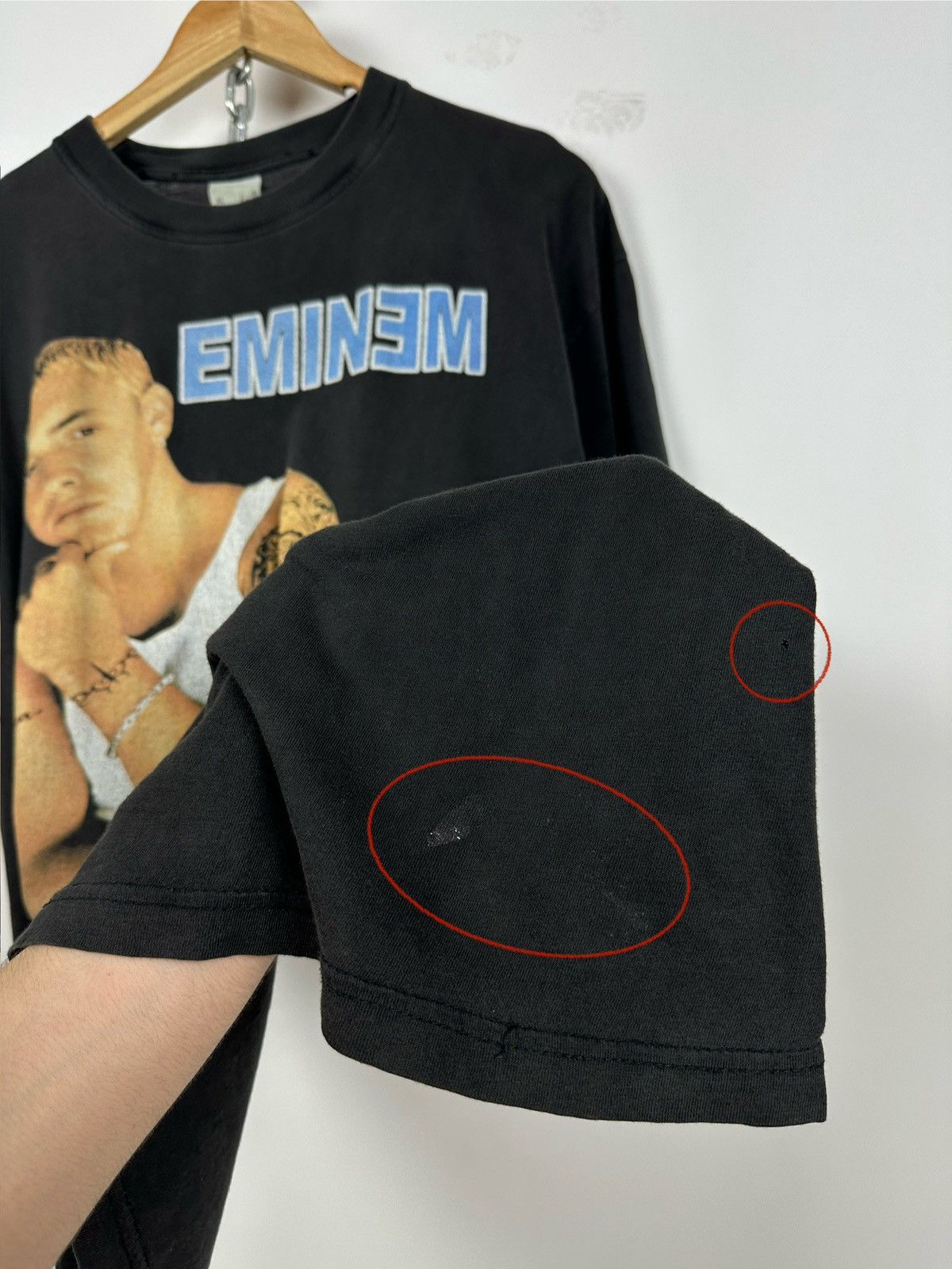 Band Tees 00s Vintage Eminem Graphic Print Rap Hip Hop Band T-Shirt Size US XL / EU 56 / 4 - 19 Thumbnail