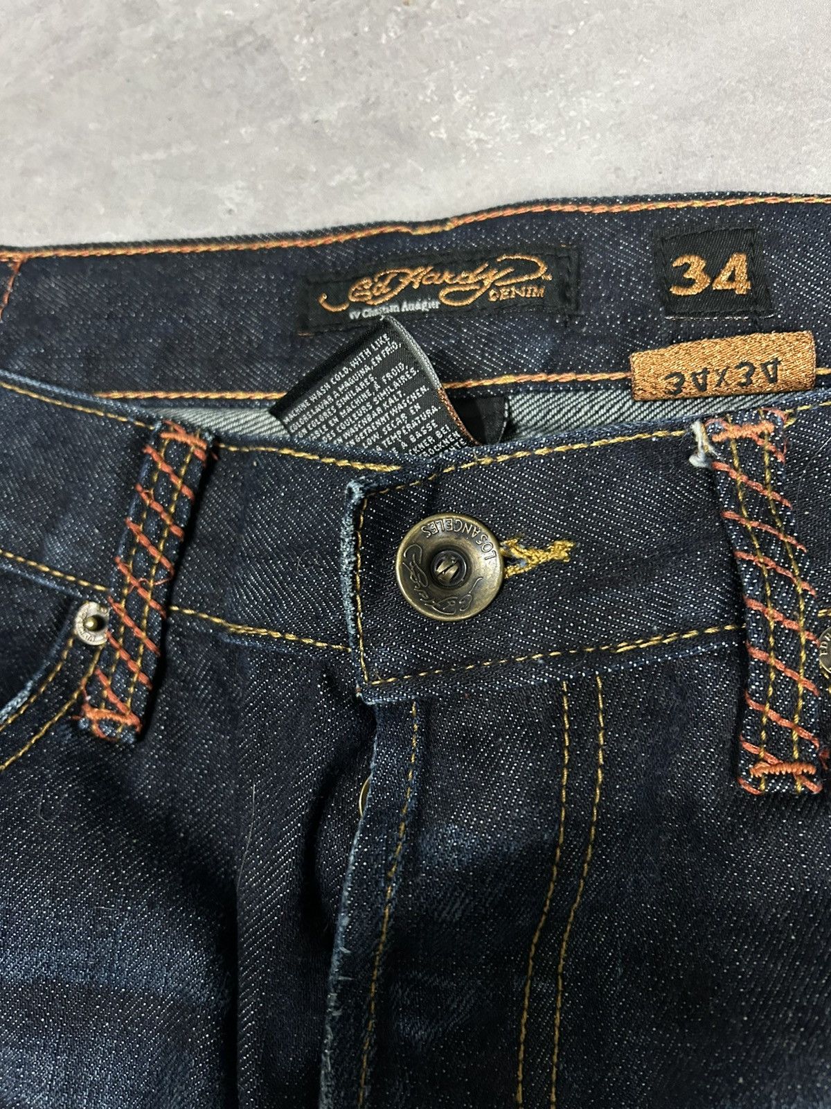 Ed Hardy Vintage denim Ed Hardy Jeans Embroidered Tigers Size US 34 / EU 50 - 11 Thumbnail