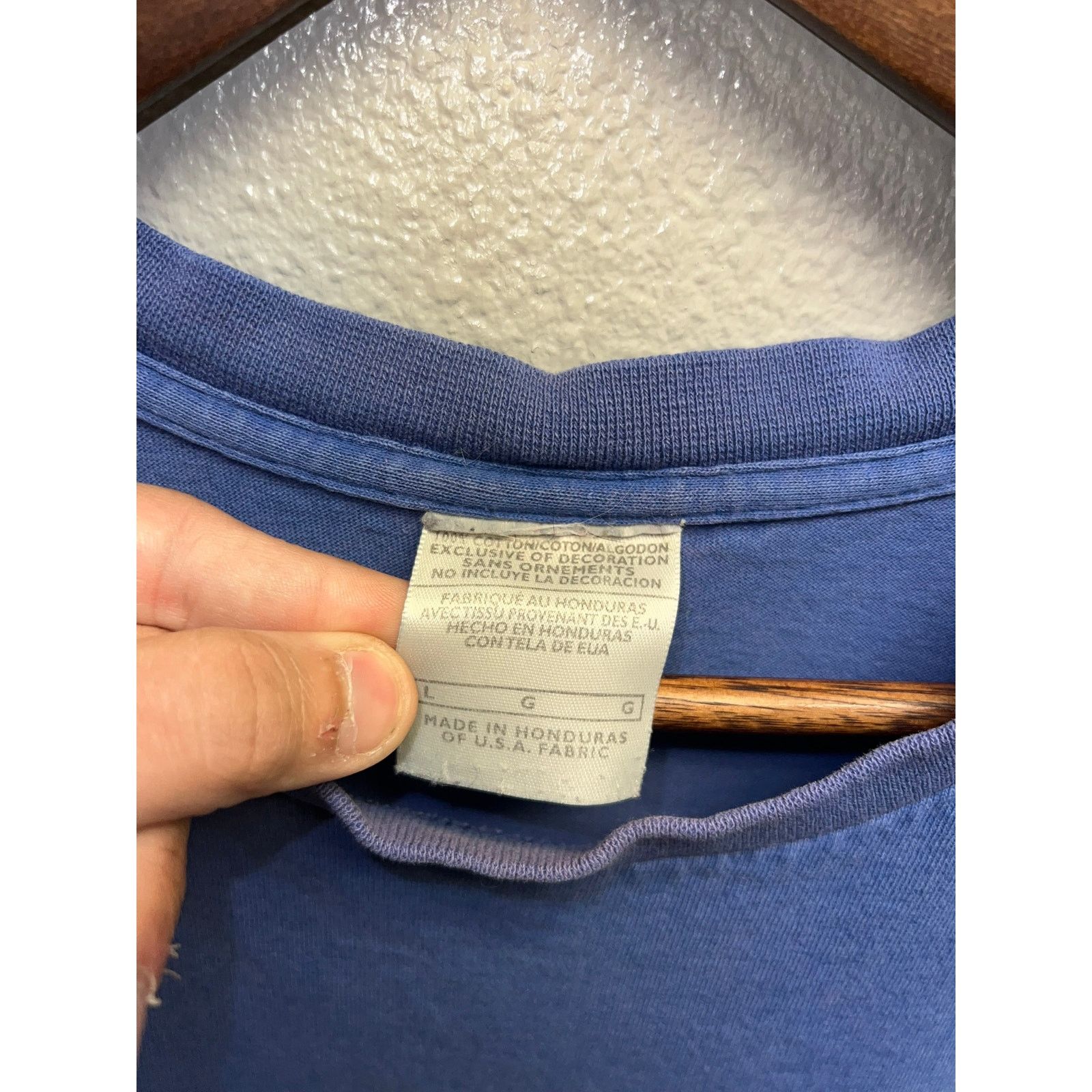 Nike Nike Blue Blank Shirt Y2K Swoosh Long Length Tee 2000s L Size US L / EU 52-54 / 3 - 7 Thumbnail
