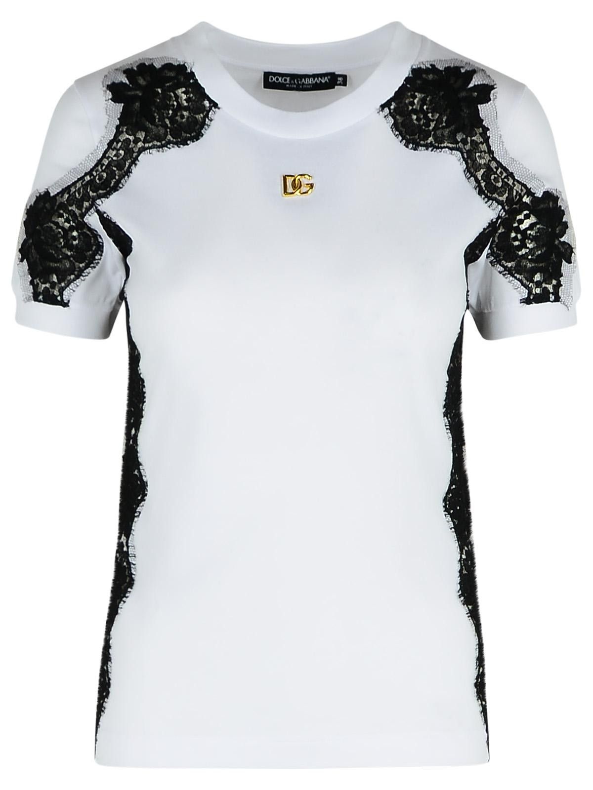 Dolce & Gabbana DOLCE & GABBANA White Cotton T-Shirt | Grailed