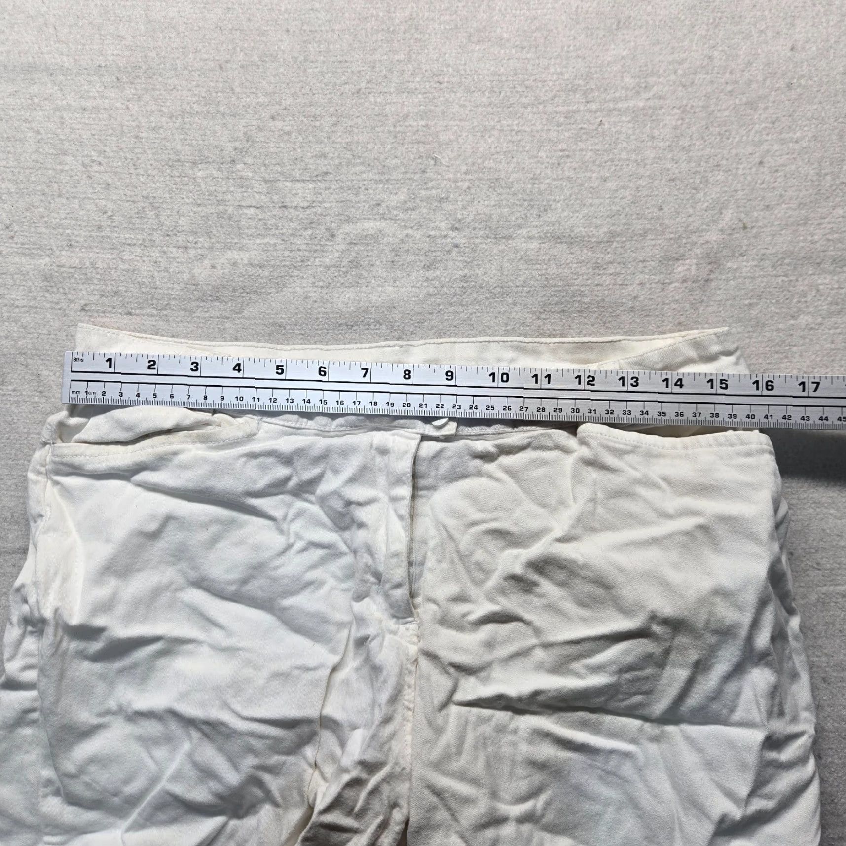 Vintage ATIVA Golf Bermuda Shorts Women Size 10 White Adult Casual Polyester Golf Shorts Womens Size 32" / US 10 / IT 46 - 3 Thumbnail