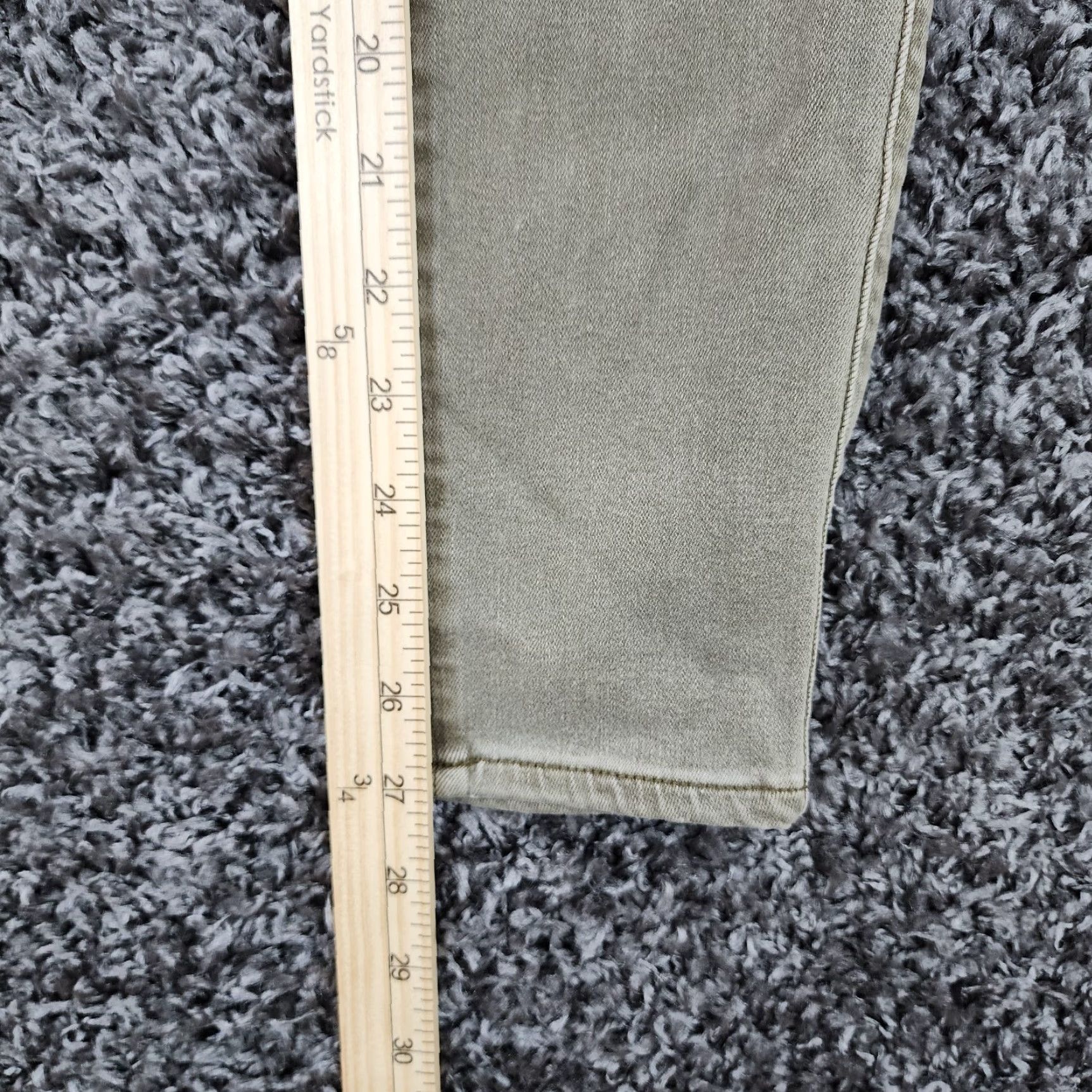 Paige PAIGE Verdugo Womens Jeans Ankle Stretch Green Size 25 Adult Women 25x27 Tapered/Ankle PVG 2020s Size 42" / US 20 - 4 Thumbnail