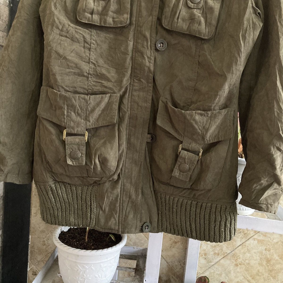 Le Grande Bleu (L.G.B.) SILVER MOON - Bondage Bono Fur Apocalypse Cargo Vkei Jacket Size US M / EU 48-50 / 2 - 5 Thumbnail