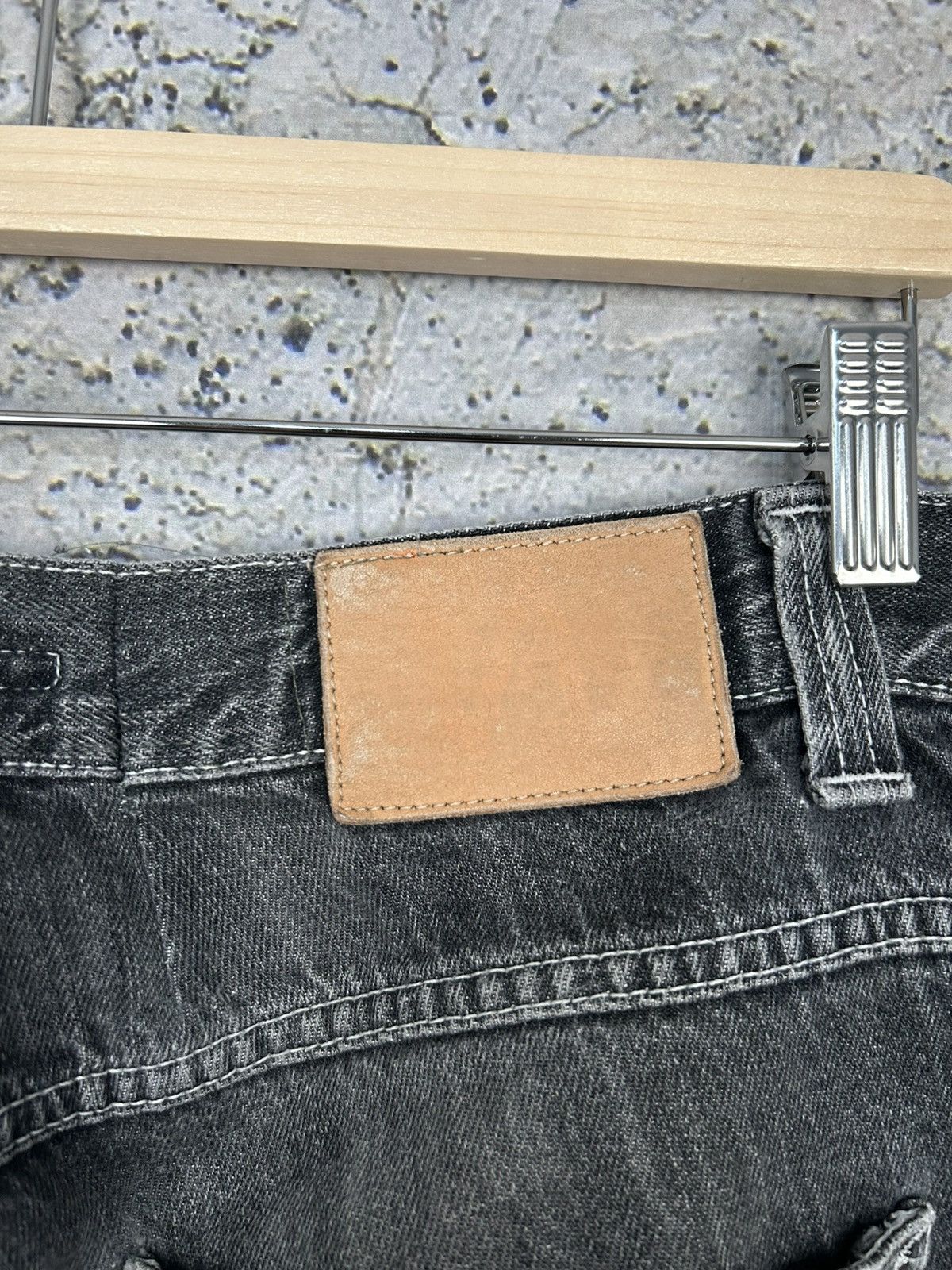 Nudie Jeans Nudie Jeans Washed Black Avant Garde Denim Grunge Rock Y2K Size US 34 / EU 50 - 7 Thumbnail