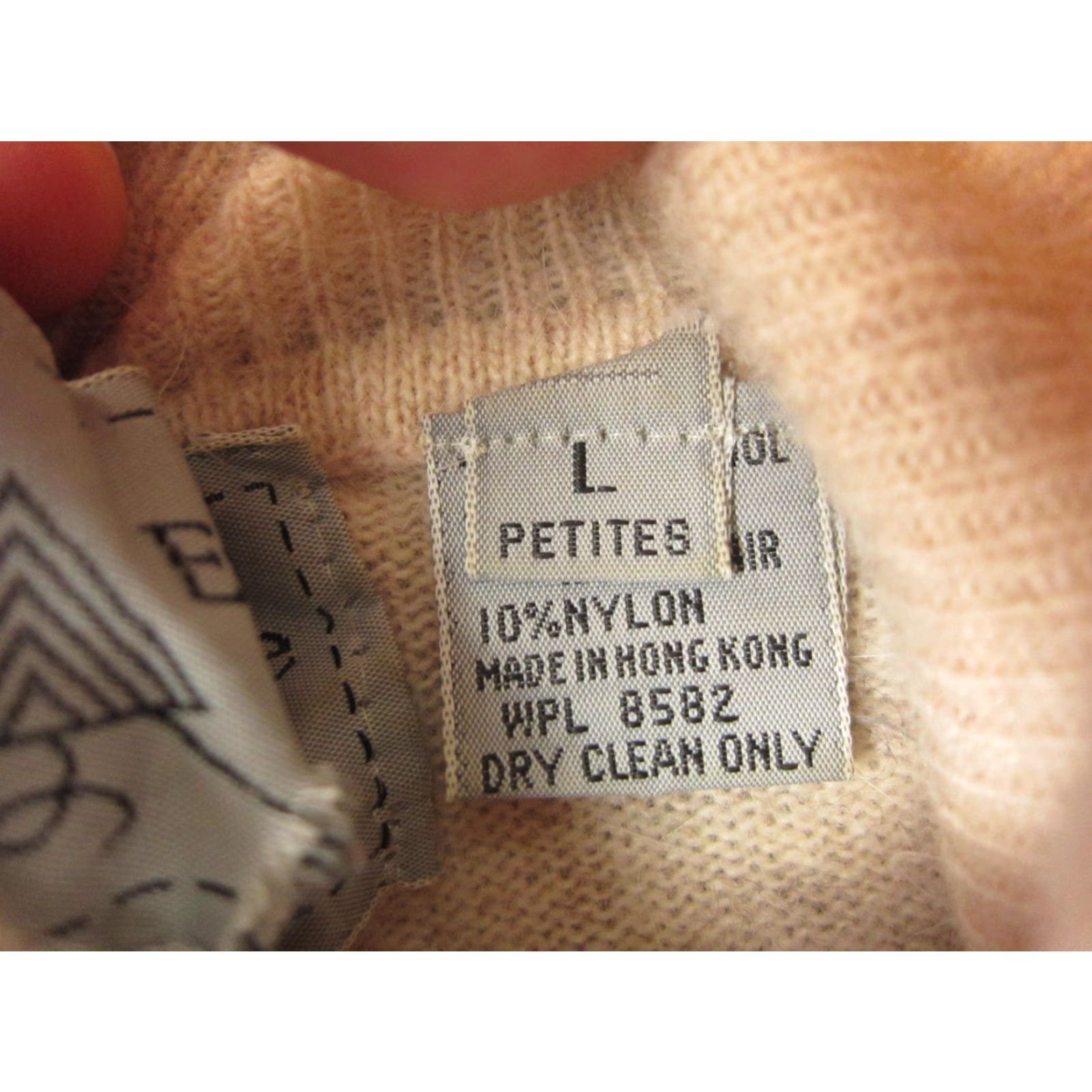 Evan Picone VINTAGE Evan Picone Sweater Women PL Turtleneck Wool Angora Ivory 90s Pullover, Knit, Long Sleeve, Petite, Casual, Regular Mens/Girls Size L / US 10 / IT 46 - 5 Thumbnail