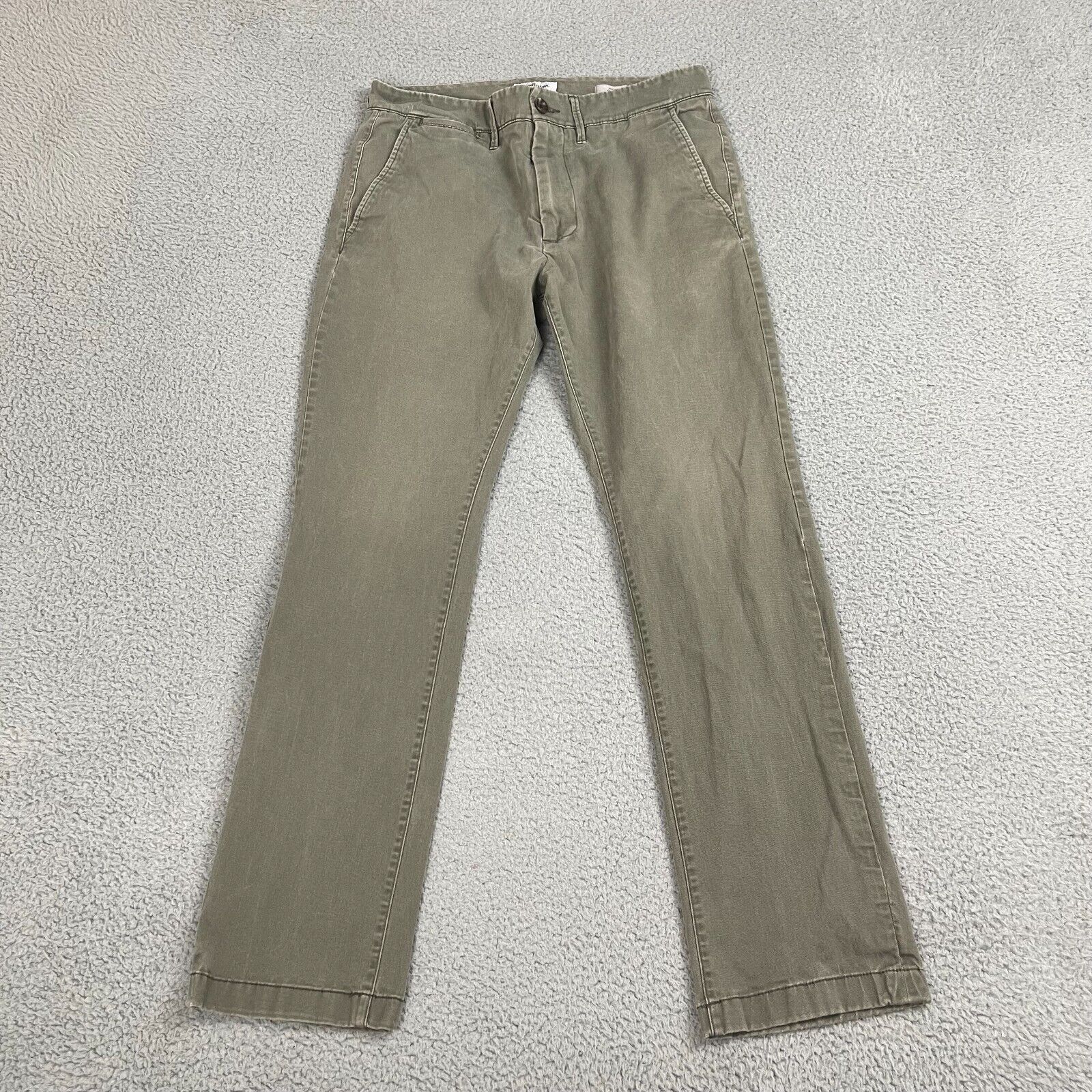 Other Goodfellow Mens Chino Pants 30x32 Green Flat Front Casual Size US 30 / EU 46 - 3 Thumbnail