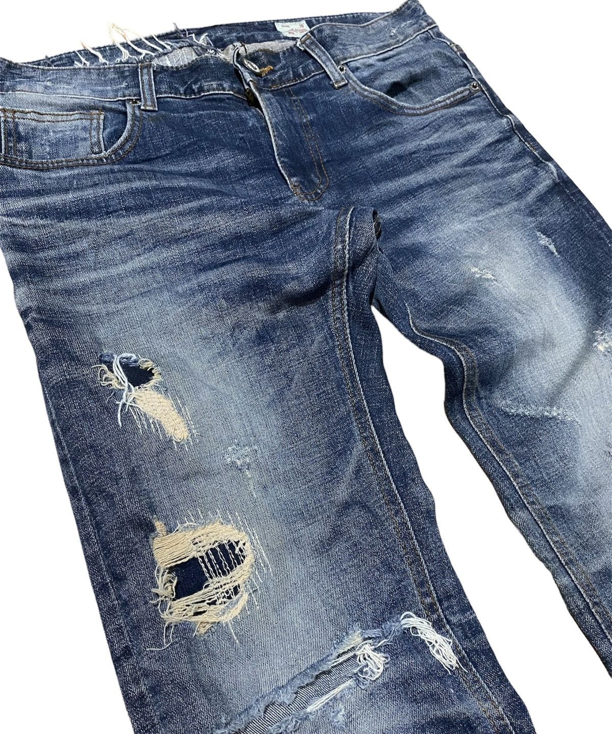 Vintage Crazy Mosquito distressed ripped jeans Size US 33 - 3 Thumbnail