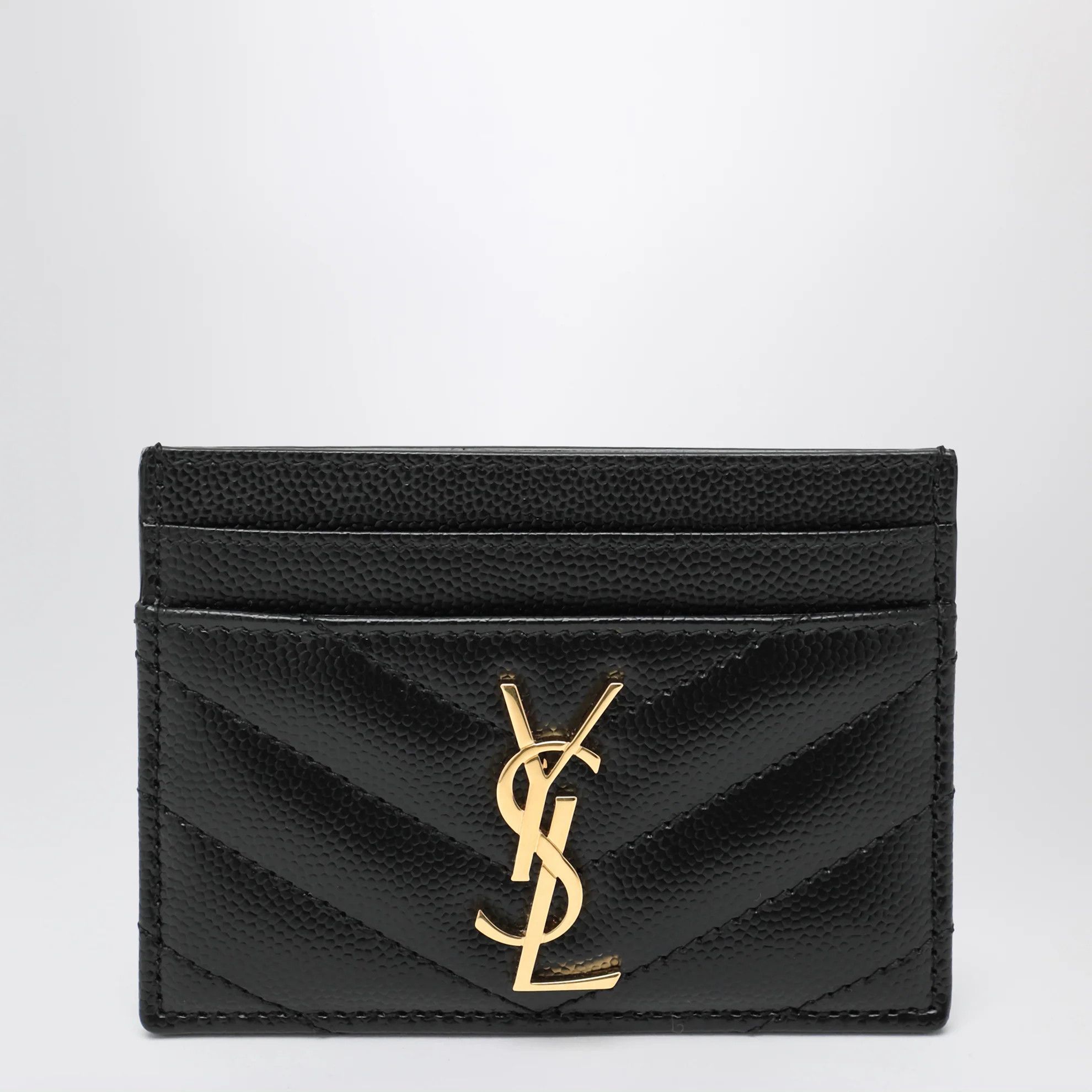 Saint Laurent Paris o1d2blof0526 Size : OS / Cassandre Cardholder in Black Size ONE SIZE - 1 Thumbnail