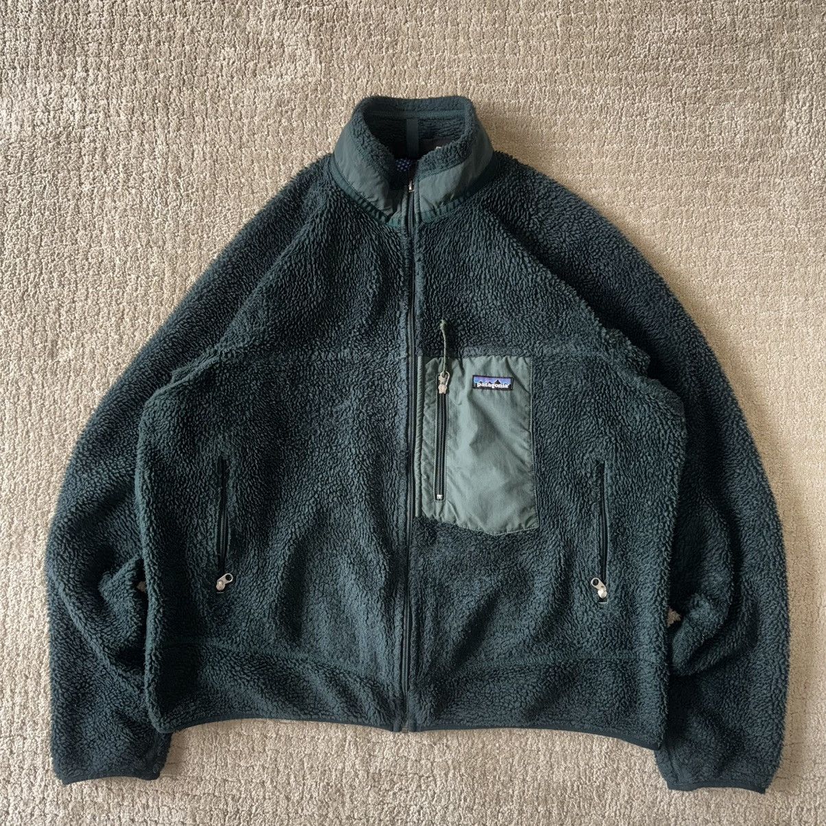 Patagonia Vintage Patagonia Deep Pile fleece pine green🌲 Size US XL / EU 56 / 4 - 2 Thumbnail
