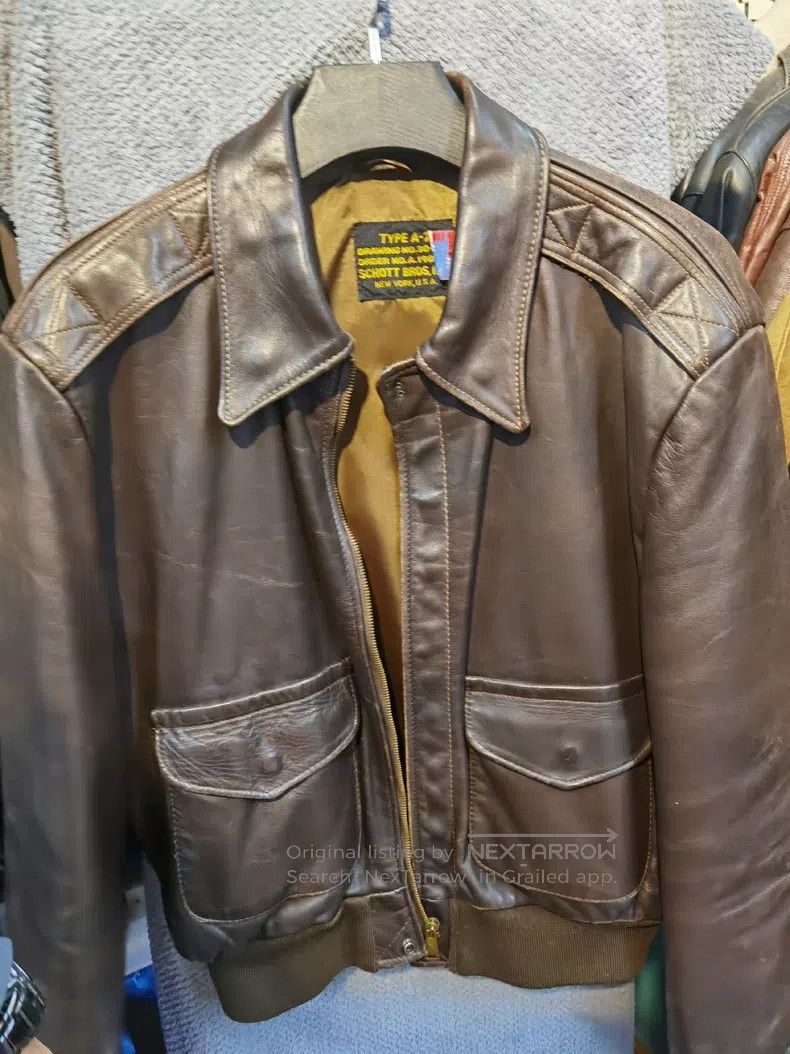 Schott Schott Vintage A2 horseskin flight jacket Size US XL / EU 56 / 4 - 7 Thumbnail