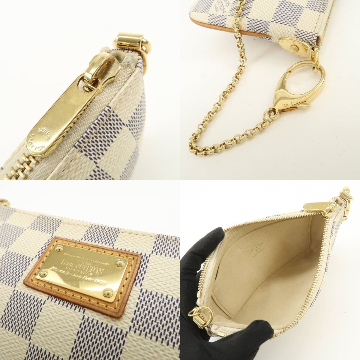 Louis Vuitton Louis Vuitton Damier Azur Pochette Milla MM Size ONE SIZE - 6 Thumbnail