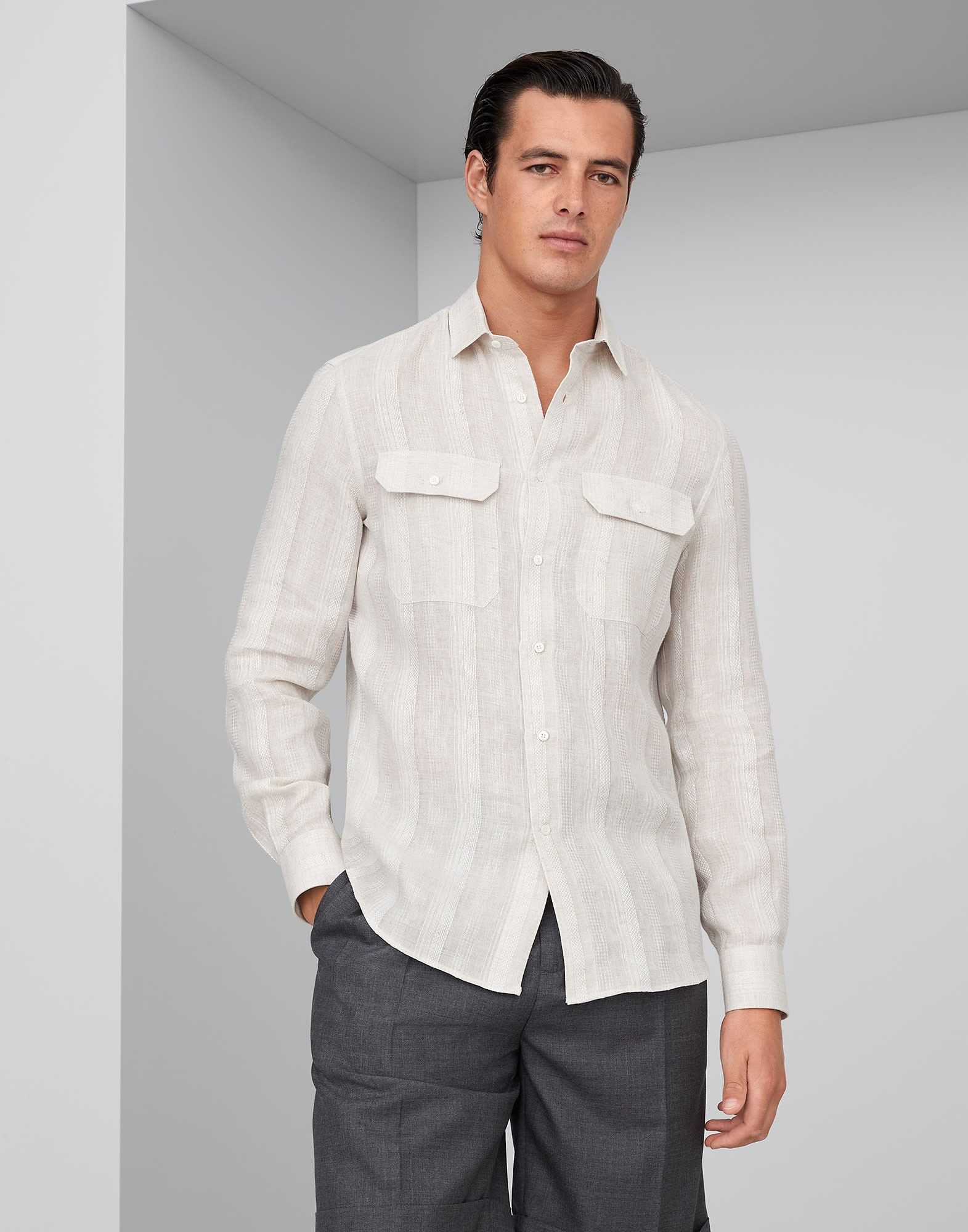 Shirt in Medium Brown