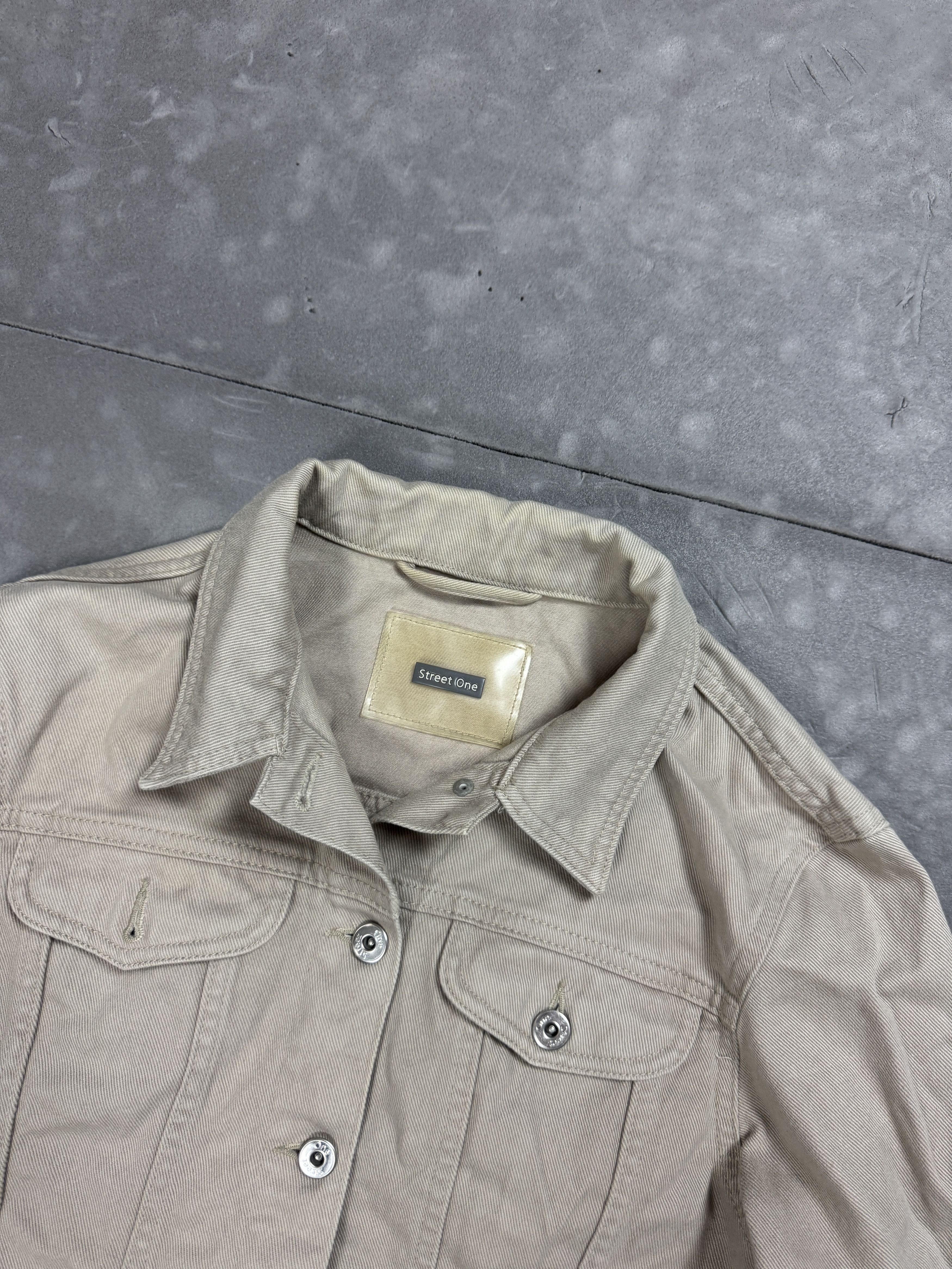 Vintage Street One Retro Washed Jeans Denim Jacket (M) Size M / US 6-8 / IT 42-44 - 7 Thumbnail