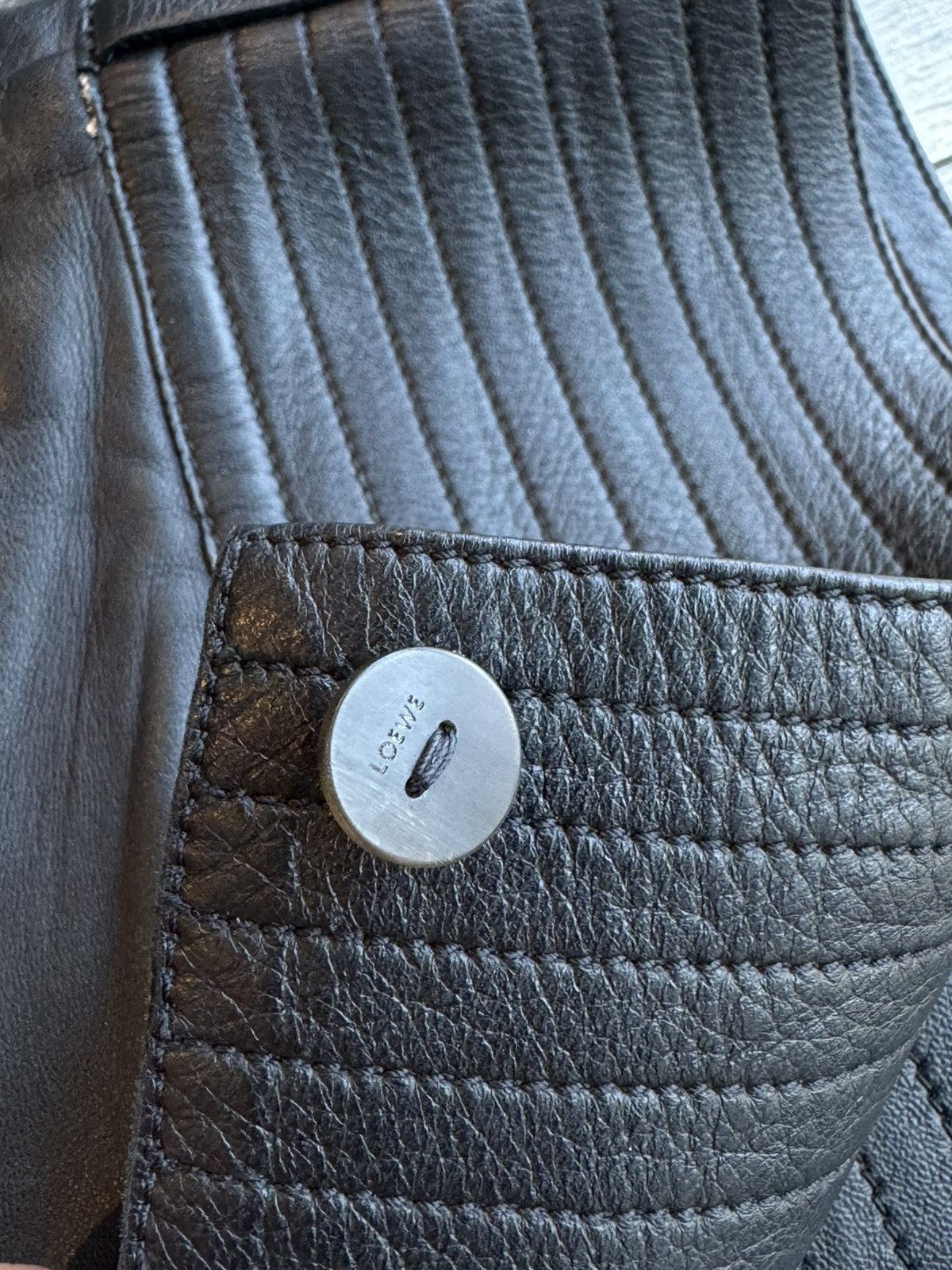 Loewe Loewe Black Lamb Skin Leather Pants New - 36 Size US 32 / EU 48 - 6 Thumbnail