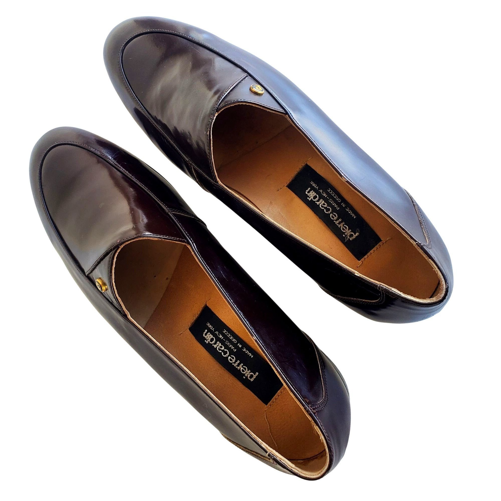 Pierre Cardin Pierre Cardin 70s Men Size 8 Brown Patent Leather Slip On Sh Size US 8 / EU 41 - 10 Thumbnail