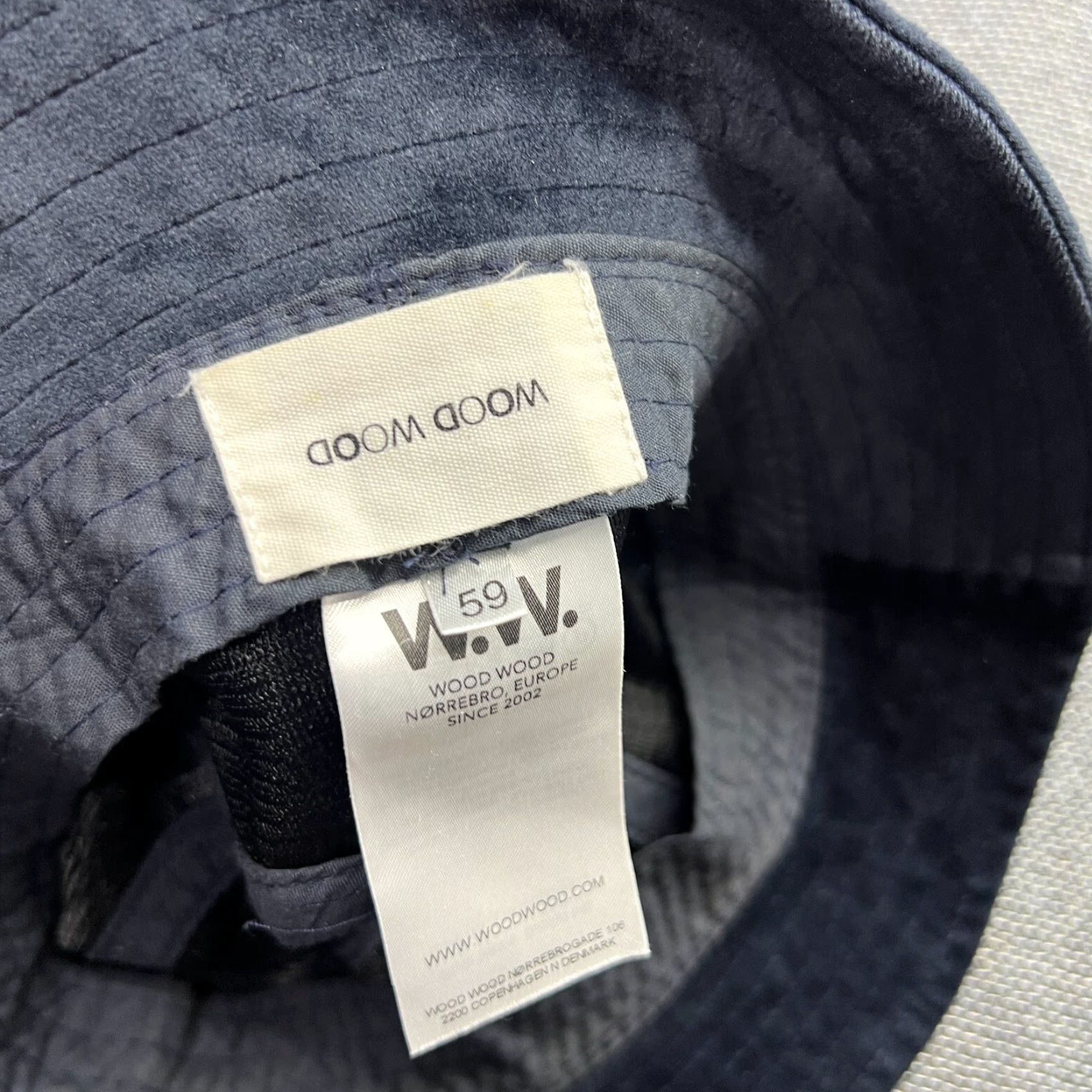 Wood Wood Wood Wood Suede Bucket Hat Unisex Adults 59 Dark Blue Fleece Bucket Hat Mens Womens Size US XXL / EU 58 / 5 - 5 Thumbnail