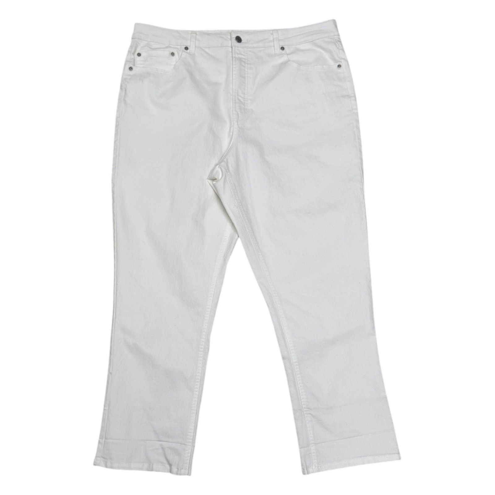 Frye FRYE Leathers White Denim Designer Jeans Pants 16 Size 38" / US 16 / IT 52 - 1 Thumbnail