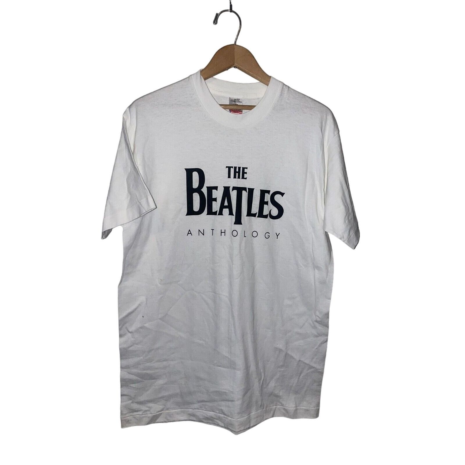 00s ビートルズ　tシャツ THE BEATLES - 古着 ©1995 ビートルズ Tシャツ XLサイズ 白