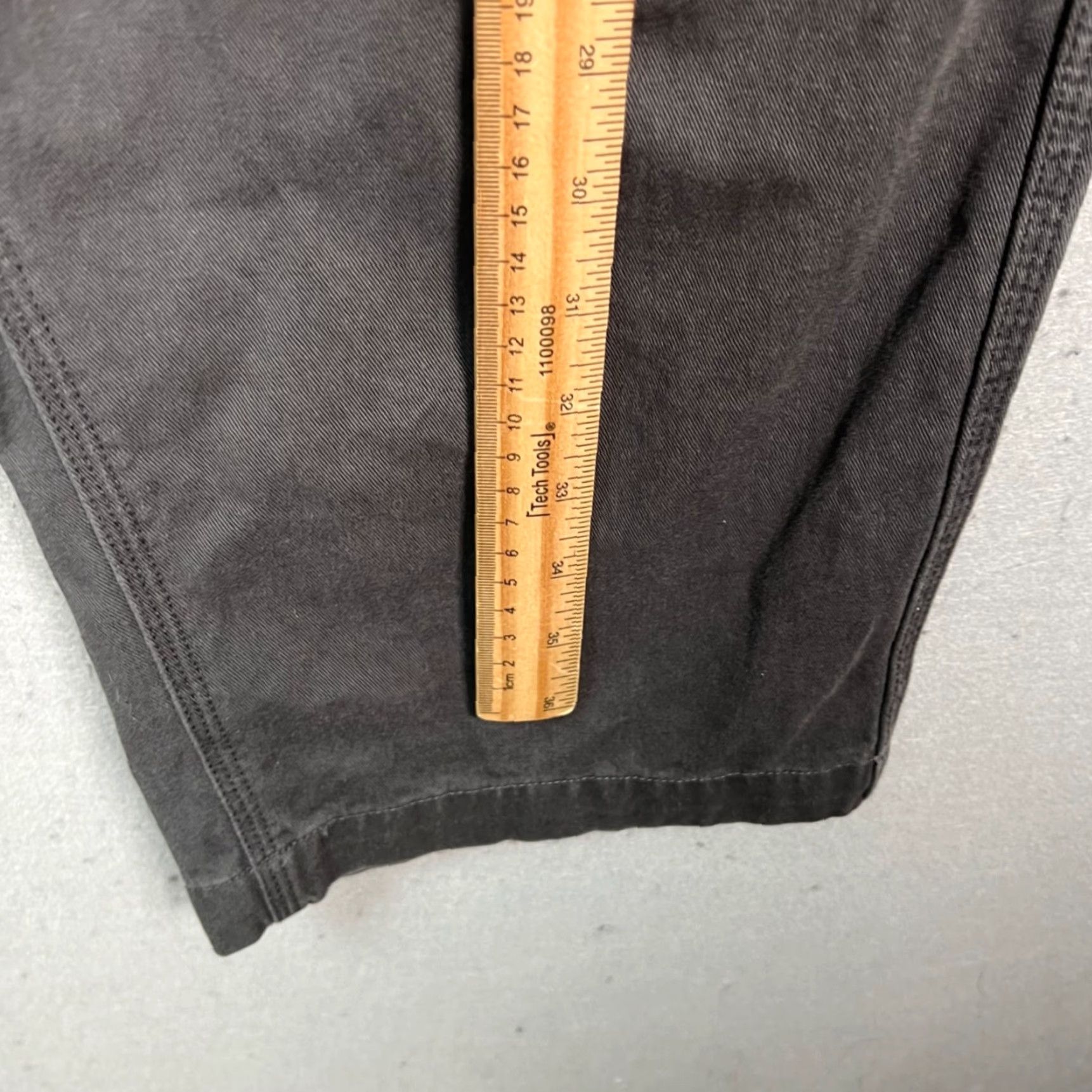 Only NY OnlyNY Mens Size Medium Dark Gray Cotton Casual Pants Elastic Waist Size US 31 - 6 Thumbnail