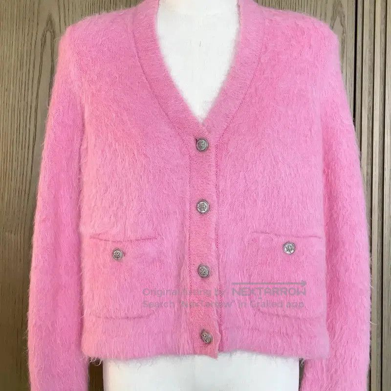 Chanel Chanel Pink Wool Blend Cardigan for Women . Size S / US 4 / IT 40 - 3 Thumbnail