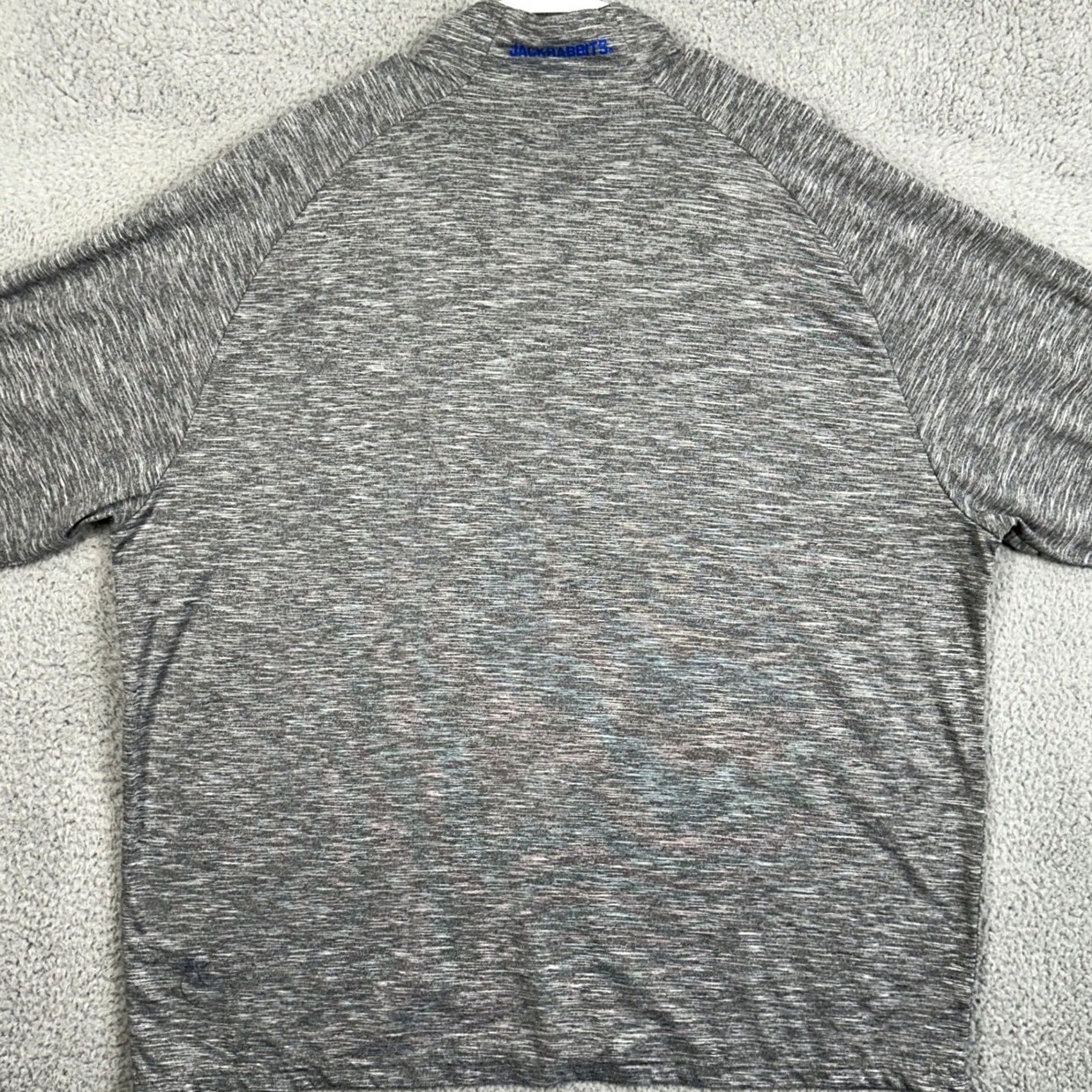 Champion South Dakota State Jackrabbits Shirt Pullover Mens 2XL Gray Quarter Zip Champion Size US XXL / EU 58 / 5 - 3 Thumbnail