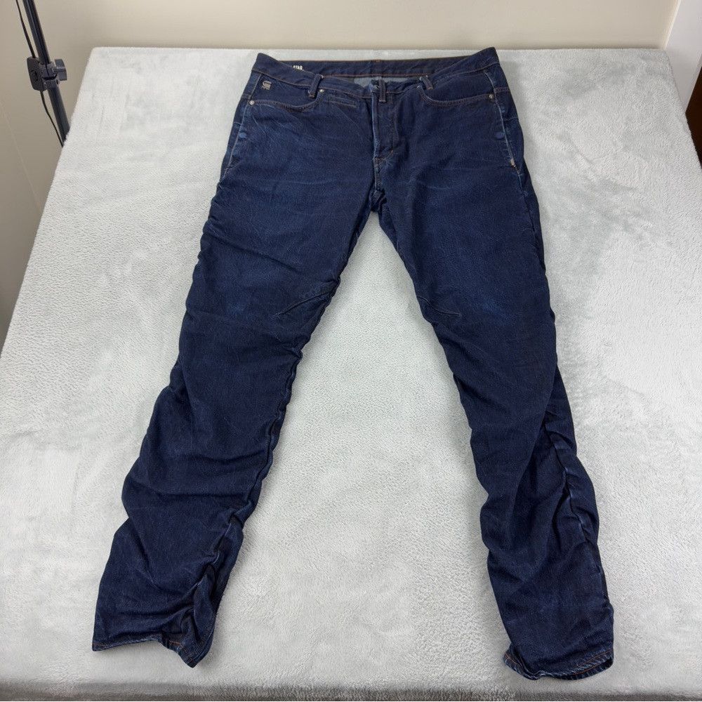 G-Star Vintage G-Star Men's Sz 40x31 Staq 3D Tapered Dark Indigo D Size US 40 / EU 56 - 4 Thumbnail