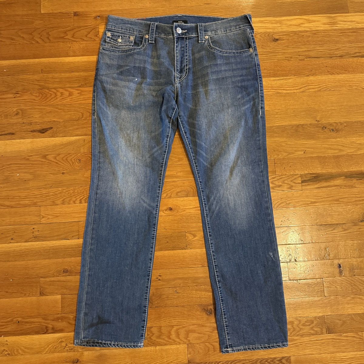 True Religion True Religion Relaxed Straight Fit Jeans Size US 38 / EU 54 - 2 Thumbnail